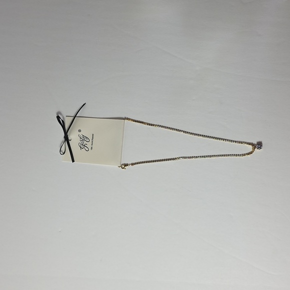 Girly Jewelry - 16" 18K Girly Gold Dipped Sparkel Necklace